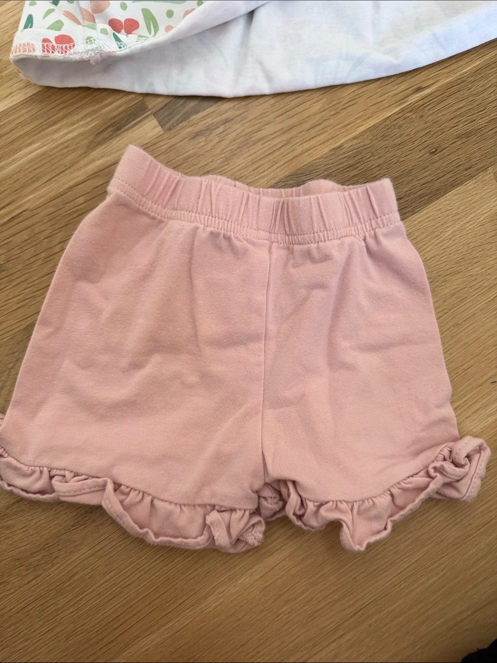 Toddler Floral Tank Top & Ruffle Shorts Set - Pink